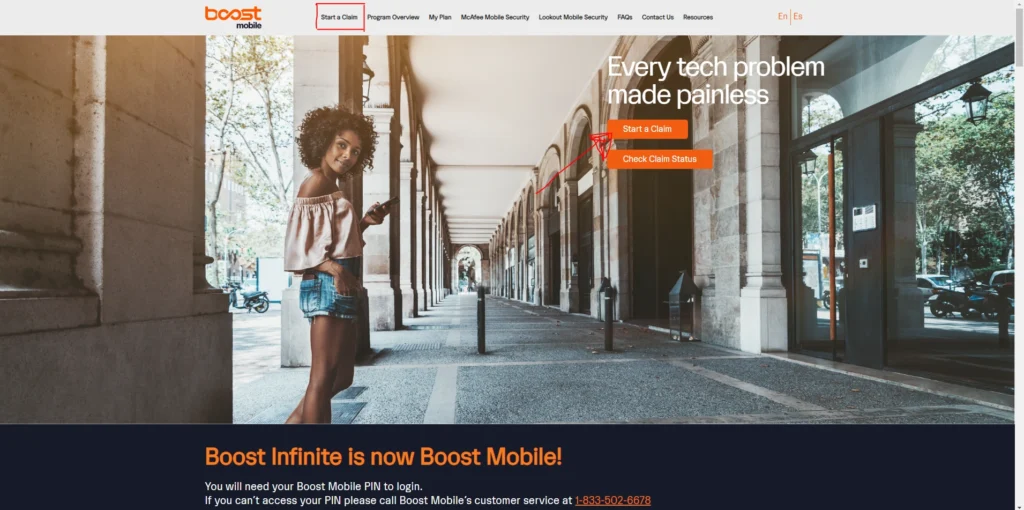 boost mobile insurance claim